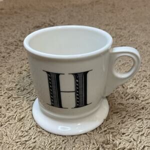Anthropologie Monogram Mug Cup Letter H